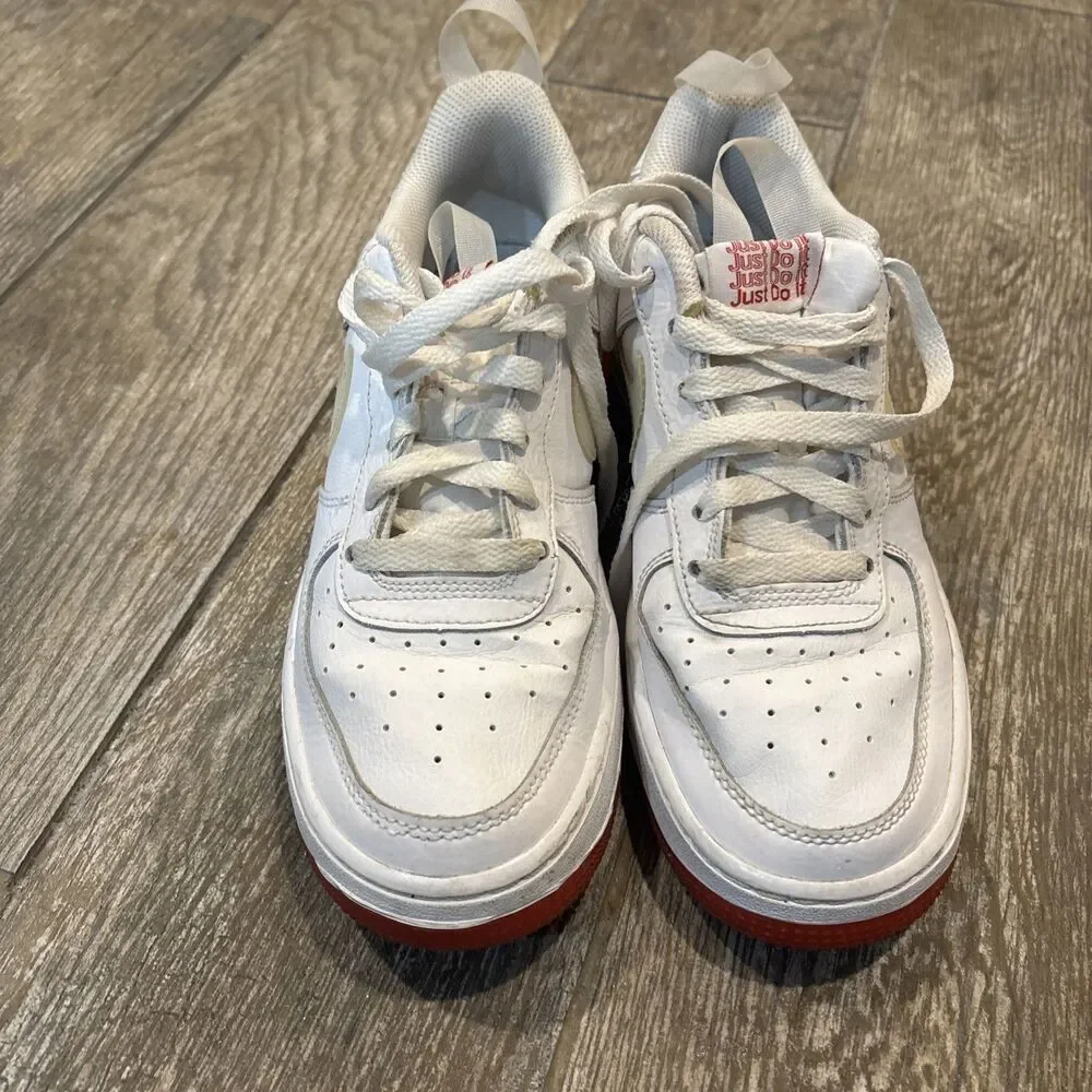Nike Air Force 1 Thank You Plastic Bag White/Red Youth Size 6